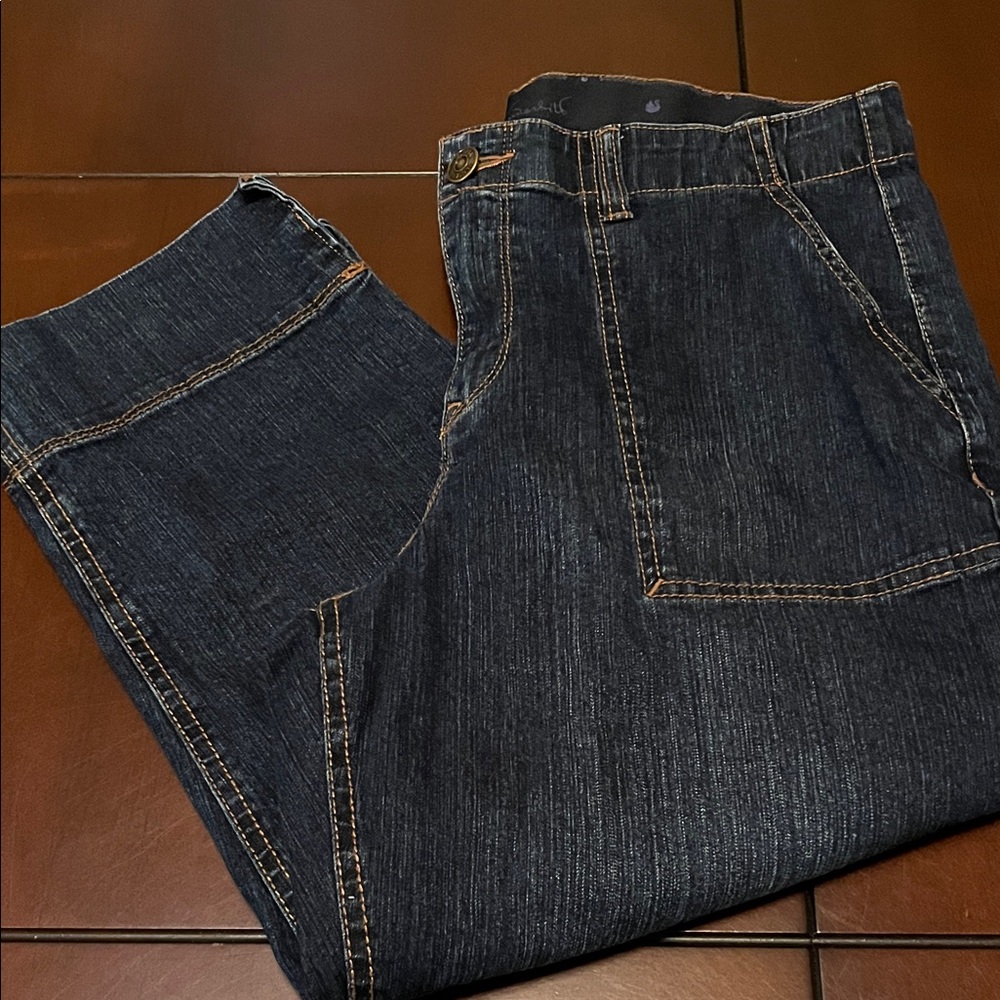 Gloria Vanderbilt women’s Dark Blue cropped Straight Jeans